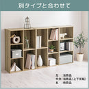 カラーボックス 2列 3段+2段 多目的収納ラック 3段＋2段 深型 横置き可 2列収納 A4サイズ 対応 ぼん家具