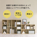 カラーボックス 2列 3段+2段 多目的収納ラック 3段＋2段 深型 横置き可 2列収納 A4サイズ 対応 ぼん家具