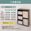 カラーボックス 2列 3段+2段 多目的収納ラック 3段＋2段 深型 横置き可 2列収納 A4サイズ 対応 ぼん家具