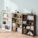 薄型本棚 木製マルチラック 薄型本棚 カラーボックス 可動棚 4段 積み重ね 奥行スリム コミック最大160冊収納 ぼん家具