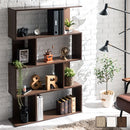 ディスプレイシェルフ〔4段ワイド〕 ディスプレイラック S型 4段 オープンラック シェルフ 収納棚 本棚 ディスプレイ A4 ぼん家具