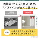 カラーボックス 4段 固定棚 カラーボックス 4段 縦置き 横置き 2WAY A4サイズ対応 ぼん家具