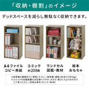 カラーボックス 3段 可動棚 カラーボックス 可動棚 3段 A4サイズ 対応 棚板23段階 ぼん家具