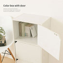 カラーボックス 3段 扉付き カラーボックス 扉付き 3段 収納棚 本棚 雑貨 小物 木目調 ぼん家具