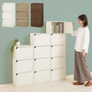 カラーボックス 3段 扉付き カラーボックス 扉付き 3段 収納棚 本棚 雑貨 小物 木目調 ぼん家具