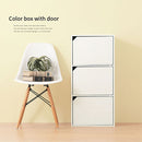 カラーボックス 3段 扉付き カラーボックス 扉付き 3段 収納棚 本棚 雑貨 小物 木目調 ぼん家具