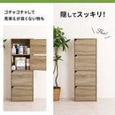 カラーボックス 4段 扉付き カラーボックス 扉付き 4段 収納棚 本棚 雑貨 小物 大容量 木目調 ぼん家具