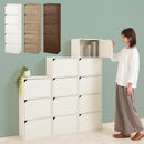 カラーボックス 5段 扉付き カラーボックス 扉付き 5段ボックス 収納棚 本棚 おしゃれ 大容量 キャビネット コミックラック チェスト 木製 漫画 約 幅40 ハイタイプ ぼん家具