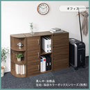 カラーボックス 2列 3段+2段 扉付き 多目的収納ラック 扉付き 3段＋2段 深型 2列収納 A4サイズ 対応 ぼん家具