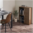 カラーボックス 2列 3段+2段 扉付き 多目的収納ラック 扉付き 3段＋2段 深型 2列収納 A4サイズ 対応 ぼん家具