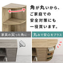 カラーボックス 3段 コーナータイプ カラーボックス コーナー収納 3段 縦置き 横置き 2WAY 360度化粧仕上げ ぼん家具