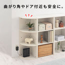 カラーボックス 3段 コーナータイプ カラーボックス コーナー収納 3段 縦置き 横置き 2WAY 360度化粧仕上げ ぼん家具