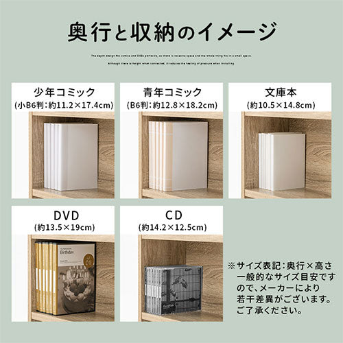 薄型本棚〔2台セット〕