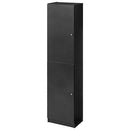 シンプル木製ラック幅44cm〔扉付き〕 本棚 ハイタイプ スリム 扉付き 6段 可動棚 ラック コミック 漫画 大容量 A4 対応 ぼん家具