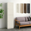 シンプル木製ラック幅44cm〔扉付き〕 本棚 ハイタイプ スリム 扉付き 6段 可動棚 ラック コミック 漫画 大容量 A4 対応 ぼん家具