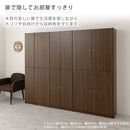 シンプル木製ラック幅60cm〔扉付き〕 本棚 ハイタイプ 扉付き 6段 可動棚 ラック コミック 漫画 大容量 A4 対応 北欧 ぼん家具