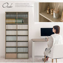 ハイタイプ本棚〔幅90cm〕 本棚 ハイタイプ 8段 可動棚 薄型 収納棚 木目調 ラック コミック 漫画 大容量 ぼん家具