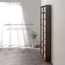 ハイタイプ本棚〔幅90cm〕 本棚 ハイタイプ 8段 可動棚 薄型 収納棚 木目調 ラック コミック 漫画 大容量 ぼん家具