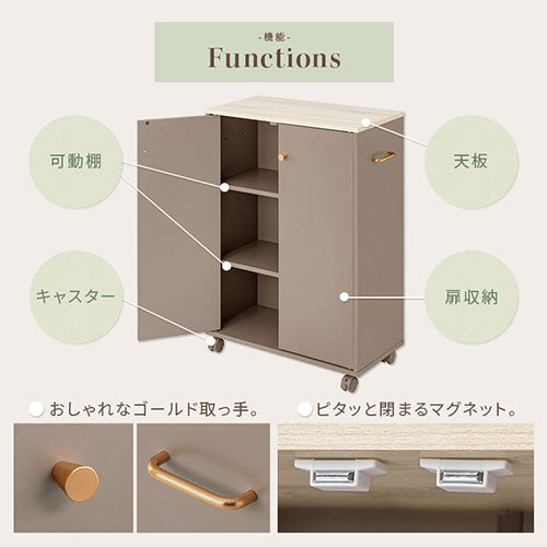 キャスター付き収納ラック