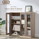 ガラス扉キャビネット〔3扉タイプ〕