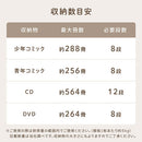 ガラス扉キャビネット〔4扉タイプ〕 本棚 書棚 ガラスキャビネット ガラス扉 ディスプレイラック コミック収納 ガラスショーケース 約 幅106cm 奥行26.2cm 高さ95cm カップボード CD DVD PUTUPUTU