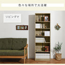 シンプル木製ラック幅60cm 本棚 ハイタイプ 6段 可動棚 木目調 ラック コミック 漫画 大容量 A4サイズ 対応 ぼん家具
