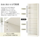 シンプル木製ラック幅60cm 本棚 ハイタイプ 6段 可動棚 木目調 ラック コミック 漫画 大容量 A4サイズ 対応 ぼん家具