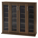 ガラス扉キャビネット〔4扉タイプ〕