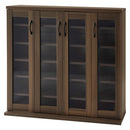 ガラス扉キャビネット〔4扉タイプ〕