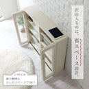 ガラス扉キャビネット〔4扉タイプ〕