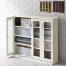 ガラス扉キャビネット〔4扉タイプ〕