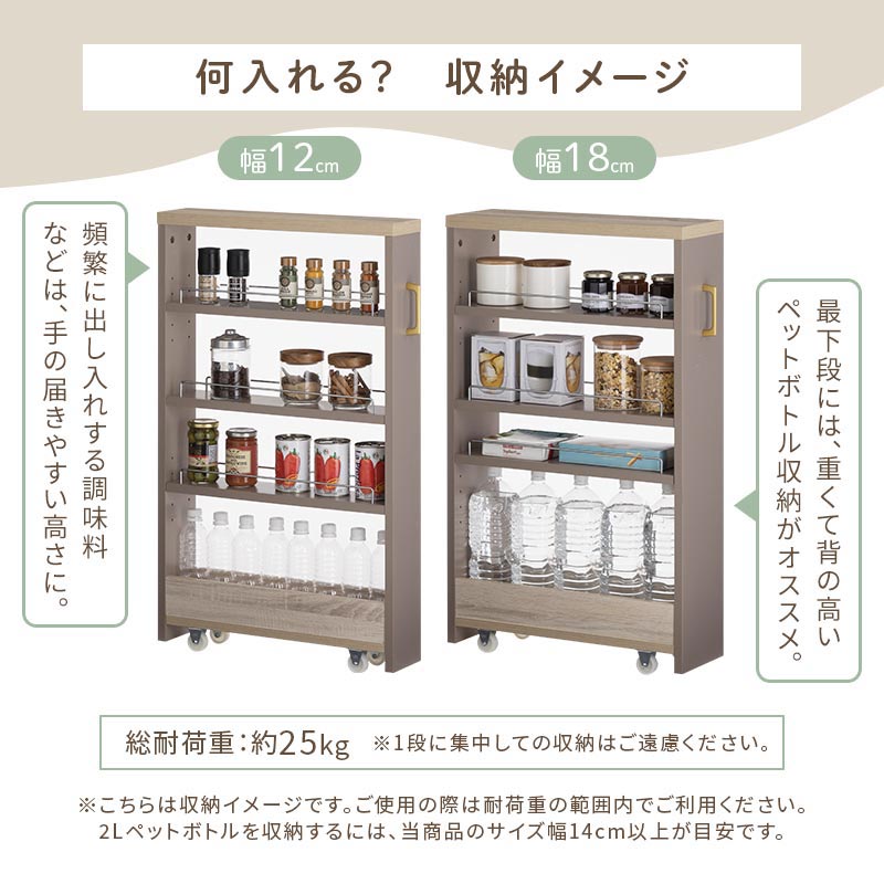 収納ボックス 卓上収納ラック キッチン リビング用品 インテリア Toffy PUTUPUTU ワゴンラック ロータイプ おしゃれ 収納家具 キッチン