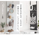 つっぱり式パンチングパネル パンチングボード 突っ張り 有孔ボード ペグボード パンチングパネル 磁石がつくボード 壁面収納 スチール フック付き 玄関 子供部屋 身支度 ぼん家具