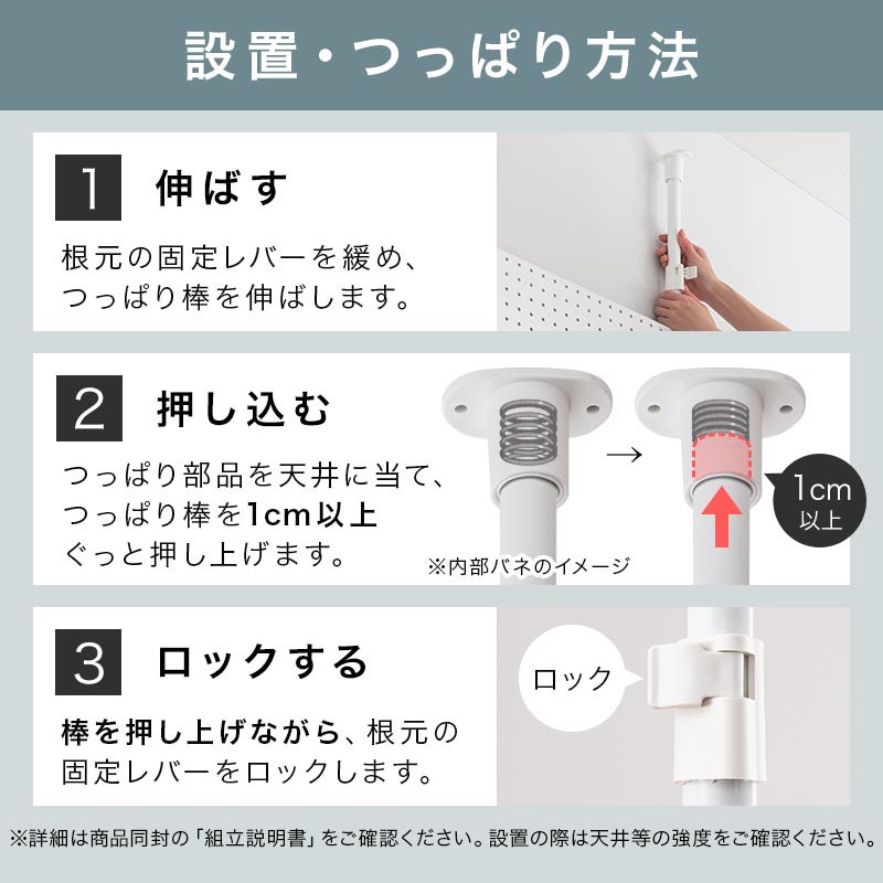 つっぱり式パンチングパネル