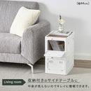 収納ボックス 収納ケース キャスター付 折りたたみ 収納ボックス ミニテーブル 窓付 5面開き 扉付 ロック付 おしゃれ 収納箱 スタッキング ぼん家具