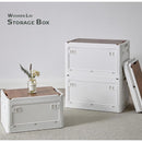 収納ボックス 収納ケース キャスター付 折りたたみ 収納ボックス ミニテーブル 窓付 5面開き 扉付 ロック付 おしゃれ 収納箱 スタッキング ぼん家具