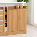 カウンター下収納〔2扉・幅45・60cm〕 日本製 キッチン収納 キッチンラック すき間収納 省スペース 一人暮らし 食器 調味料 ぼん家具