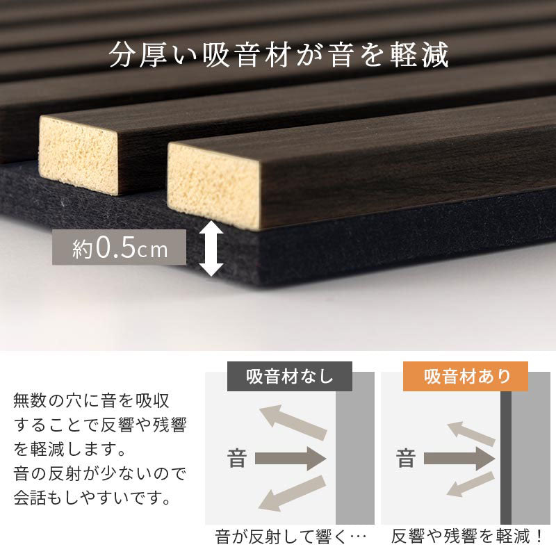 吸音パネル 木目調