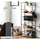 オープンラック 木製×スチール