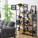 オープンラック L字棚 木製×スチール