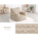 マイクロファイバー 1人掛けソファ カバー付き