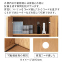 引き出し付き キャビネット 幅90cm 3扉 幅120cm 4扉