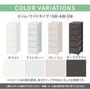 プラスチック チェスト 3段・4段・5段 スリム・ワイド 単品・セット