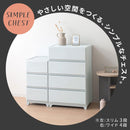 中が見えない 壁付き フラットチェスト 日本製