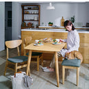 ダイニングベンチ ダイニングチェア ベンチ 木製 チェア おしゃれ 食卓椅子 長椅子 ダイニング 玄関 リビング 椅子 ファブリック 木製チェア 二人掛け イス 省スペース 木目 ぼん家具