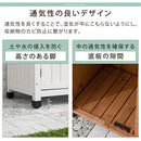 天然木ウッドストッカー〔大サイズ〕 屋外収納庫 物置 北欧 倉庫 木製 幅80cm 屋外物置 小型 おしゃれ ガーデニング用品 収納 木製ストッカー 庭 収納庫 整理棚 収納棚 ベランダ収納 ぼん家具