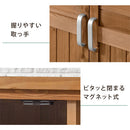 天然木ウッドストッカー〔大サイズ〕 屋外収納庫 物置 北欧 倉庫 木製 幅80cm 屋外物置 小型 おしゃれ ガーデニング用品 収納 木製ストッカー 庭 収納庫 整理棚 収納棚 ベランダ収納 ぼん家具