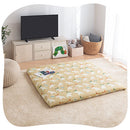 ベビーマット２点セット お昼寝布団セット ベビー布団 ベビーマット カバー セット 120×120cm 厚み8cm クッション ベビークッション 固綿入り 赤ちゃん 寝返り マット ぼん家具