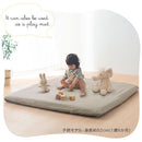 ベビーマット２点セット お昼寝布団セット ベビー布団 ベビーマット カバー セット 120×120cm 厚み8cm クッション ベビークッション 固綿入り 赤ちゃん 寝返り マット ぼん家具