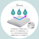 ベビーマット専用防水シーツ 防水シーツ おねしょシーツ 当店ベビーマット専用 敷きパッド 120×120cm 綿100％ パイル おねしょ 対策 ボックス シーツ 保育園 ベビー ぼん家具